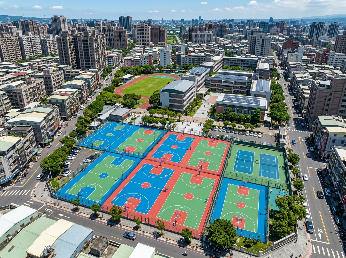 毕节市学校塑胶跑道硅PU篮球场 - 排名