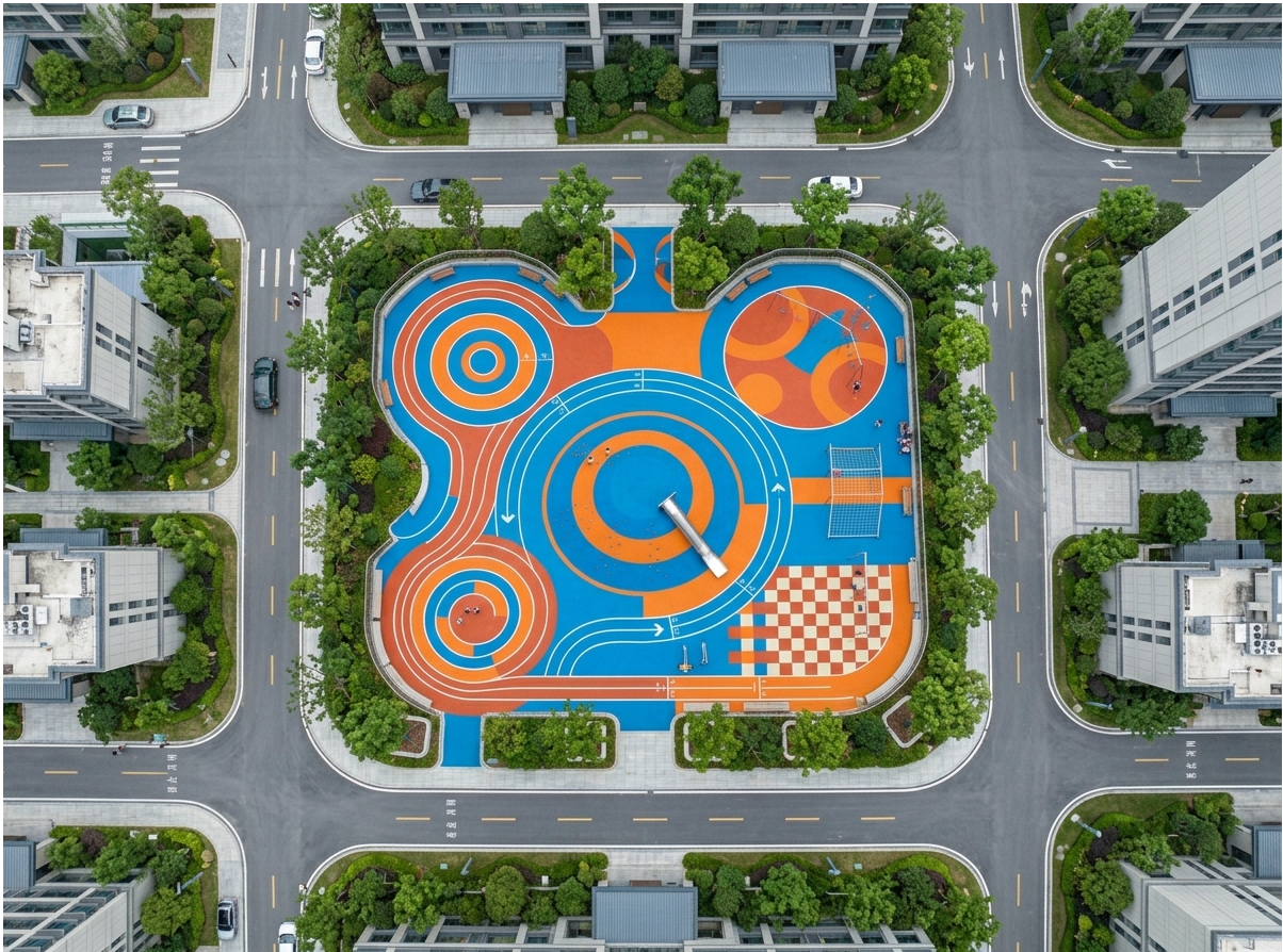 毕节市全塑型塑胶跑道EPDM塑胶跑道 - 方案